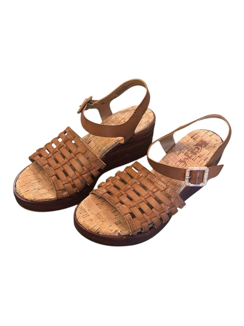 KORKS By Kork-Ease Marley Platform Wedge Sandals Tan